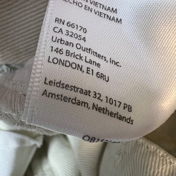 Urban Outfitters Standard Cloth Baggy Loose Cargo Jeans S Strappy Skater Utility - Picture 9 of 9